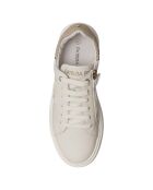 Sneakers en Cuir Victoire blanc/doré