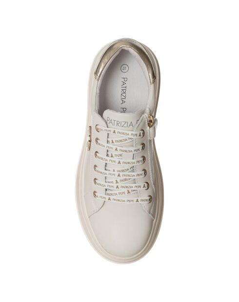 Sneakers en Cuir Felicia blanc/doré