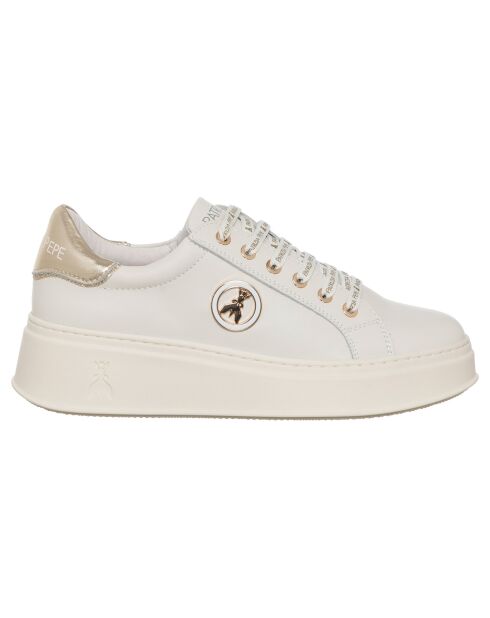 Sneakers en Cuir Felicia blanc/doré