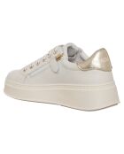 Sneakers en Cuir Felicia blanc/doré