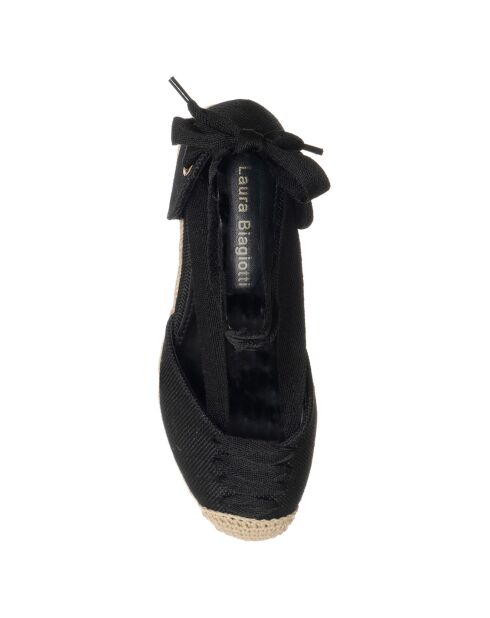 Espadrilles compensées Eloise noires