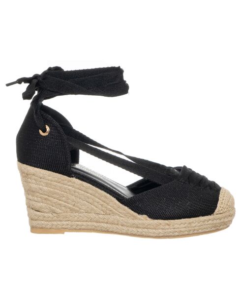 Espadrilles compensées Eloise noires