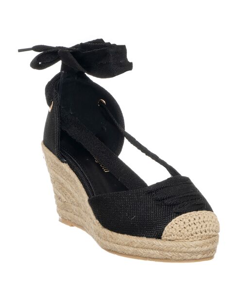 Espadrilles compensées Eloise noires