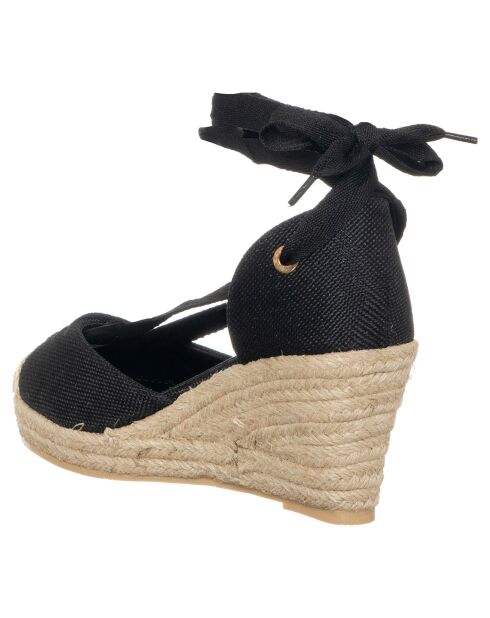 Espadrilles compensées Eloise noires