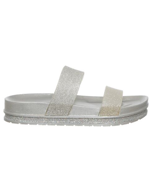 Mules Rachel argentées