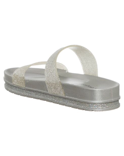 Mules Rachel argentées