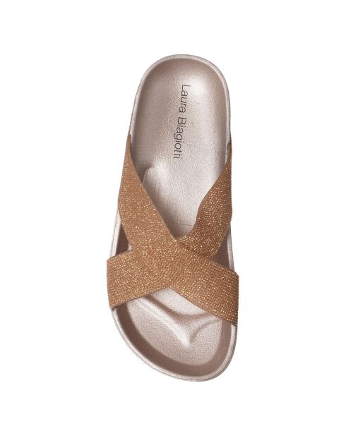 Mules Tiphaine beige/rose