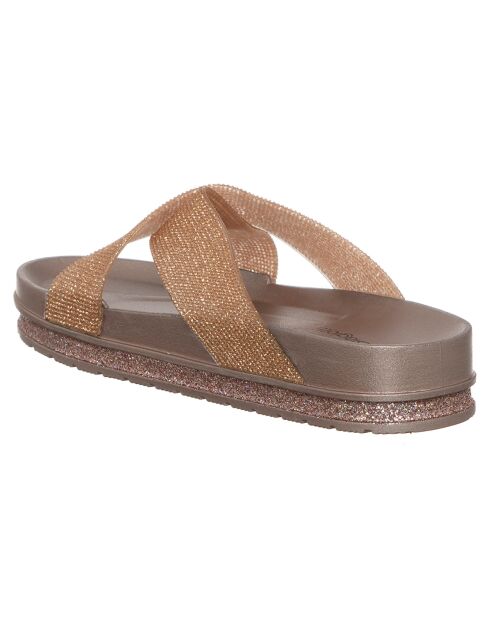 Mules Tiphaine beige/rose