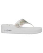 Tongs Olivia blanc/multicolore