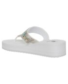 Tongs Olivia blanc/multicolore