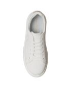 Sneakers Naomie blanches  - Talon 5 cm