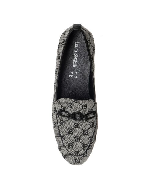 Mocassins Marielle noir/gris