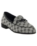 Mocassins Marielle noir/gris