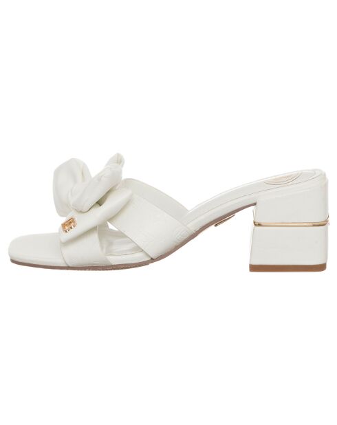 Sandales Anastasia blanches - Talon 6 cm