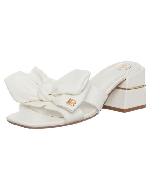 Sandales Anastasia blanches - Talon 6 cm