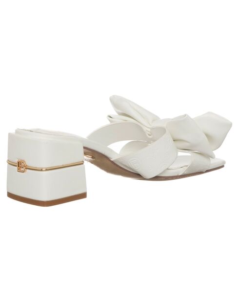 Sandales Anastasia blanches - Talon 6 cm