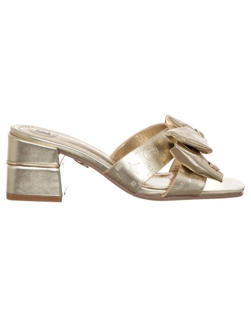 Sandales Anastasia dorées - Talon 6 cm