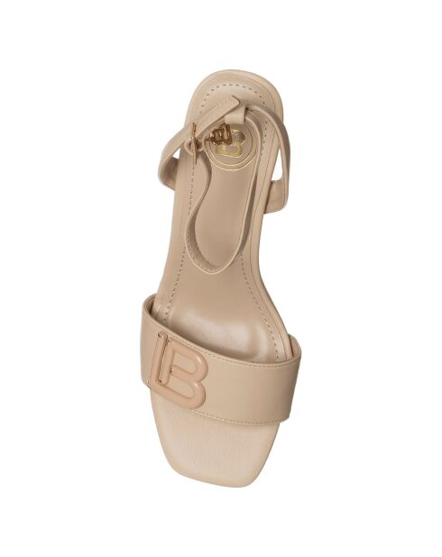 Sandales Carmen beiges - Talon 8 cm