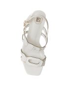 Sandales Bérénice blanches - Talon 8 cm