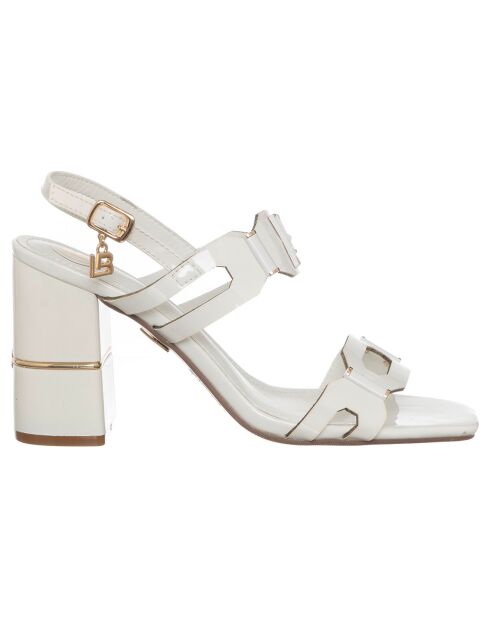 Sandales Bérénice blanches - Talon 8 cm