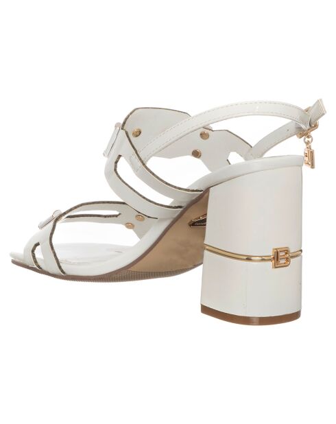 Sandales Bérénice blanches - Talon 8 cm