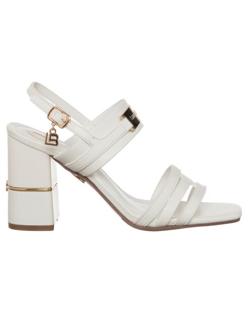 Sandales Eglantine blanches - Talon 8 cm