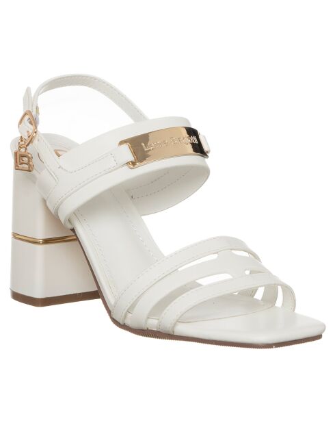 Sandales Eglantine blanches - Talon 8 cm
