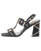 Sandales Alizée noires - Talon 8 cm