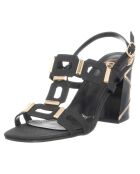 Sandales Alizée noires - Talon 8 cm