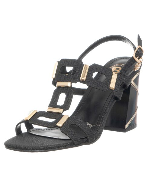 Sandales Alizée noires - Talon 8 cm