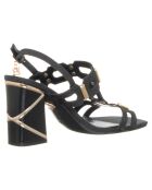 Sandales Alizée noires - Talon 8 cm