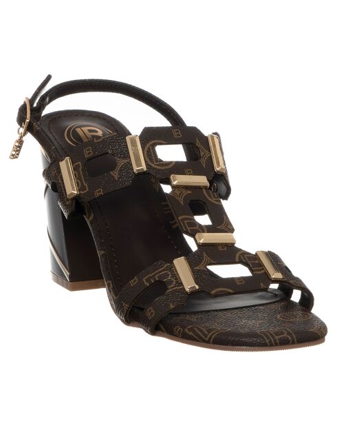 Sandales Alizée marron - Talon 8 cm