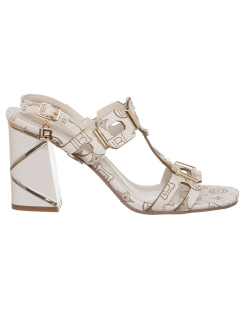 Sandales Alizée ivoire - Talon 8 cm