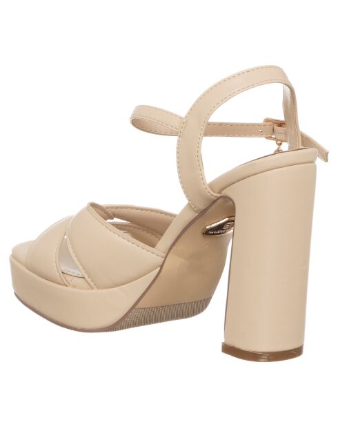 Sandales Alba beiges - Talon 11 cm