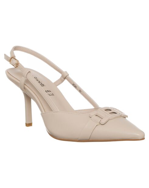 Slingbacks Mellie beiges - Talon 8 cm