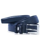 Ceinture en Cuir pleine fleur bleue