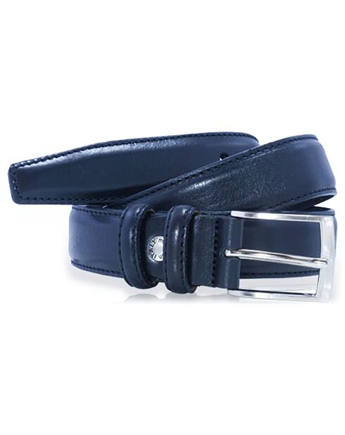 Ceinture en Cuir pleine fleur bleue