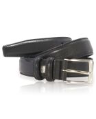 Ceinture en Cuir pleine fleur noire