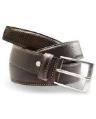 Ceinture en Cuir pleine fleur marron