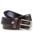 Ceinture en Cuir pleine fleur marron