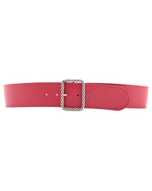 Ceinture en Cuir pleine fleur rouge
