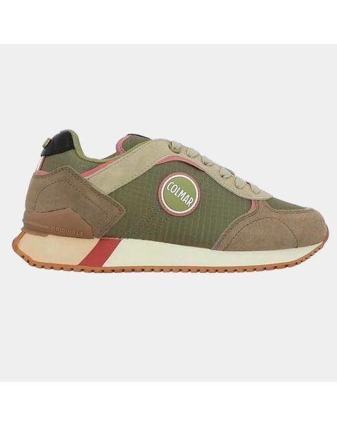Sneakers en Cuir Dania kaki