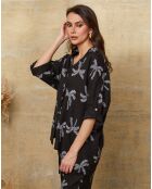 Chemise 100% Lin Robb noire