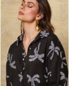 Chemise 100% Lin Robb noire