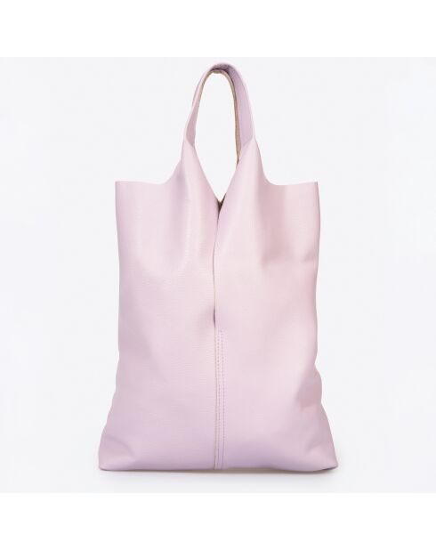 Borsa in pelle Evelyn rosa - 37x3x40 cm
