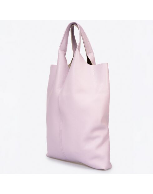 Borsa in pelle Evelyn rosa - 37x3x40 cm
