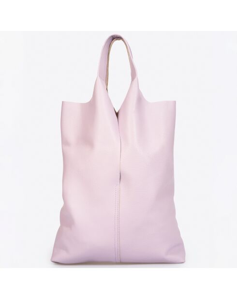 Borsa in pelle Evelyn rosa - 37x3x40 cm
