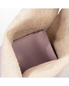 Sac cabas en Cuir Evelyn rose - 37x3x40 cm
