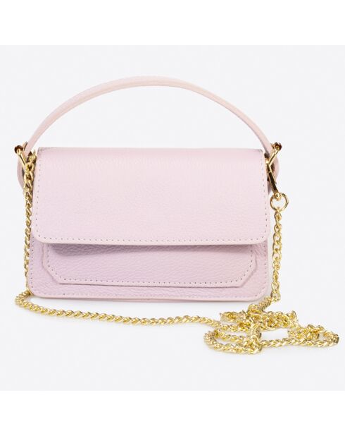 Borsa a mano Grace in pelle rosa chiaro - 20x7x12 cm