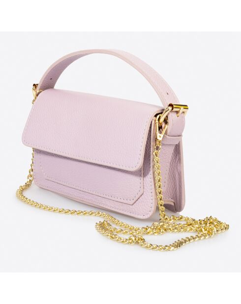 Borsa a mano Grace in pelle rosa chiaro - 20x7x12 cm